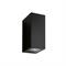 Cubo poliprop Up&Down 2xGU10 IP44 220-240V Aurora nero