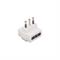 Adatt. triplo spina 16A presa 10/16A bianco
