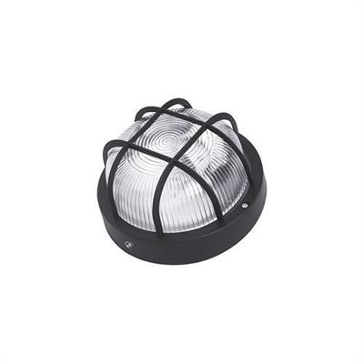 Plafoniera rotonda+gabbia E27 60W Gina1 nera