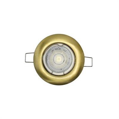 Faretto fisso ad incasso GU10 220-240V Elide oro satinat