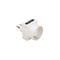 Adatt.triplo+schuko spina 16A presa 10/16A bianco