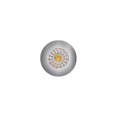 Led mini spot rotondo 3W 180lm IP20 alluminio 4200K Aida