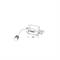 Sensore a infrar (PIR) 220-240V bianco dip switch IP65